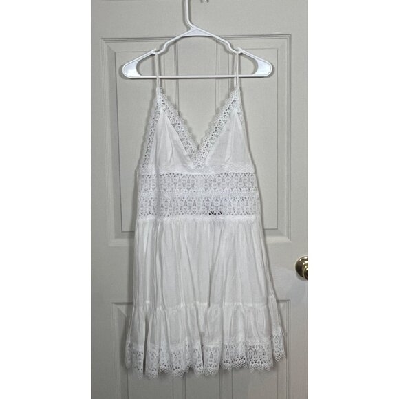 NWT AQUA Sundress Cotton Lined Flowy Dress XL Bloomindales - Picture 2 of 12